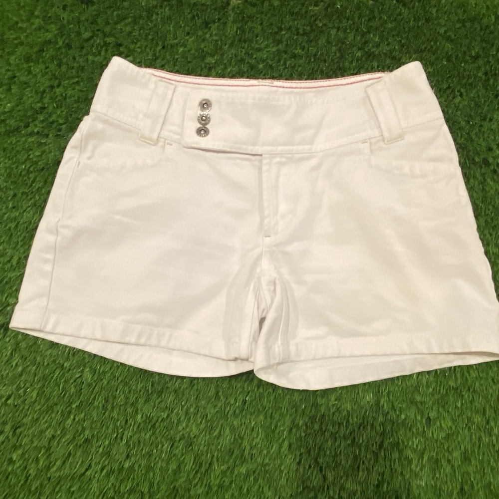 Tommy Hilfiger Vintage Cotton Sailor Shorts Boating Size 2 White Y2K